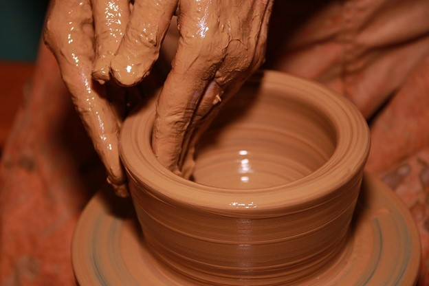 Clay pot making in Namibia