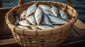 Basket of fish in Namibia