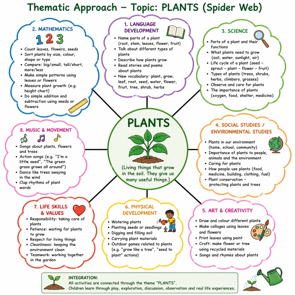 Figure 2: Example 2 of thematic approach: Plants